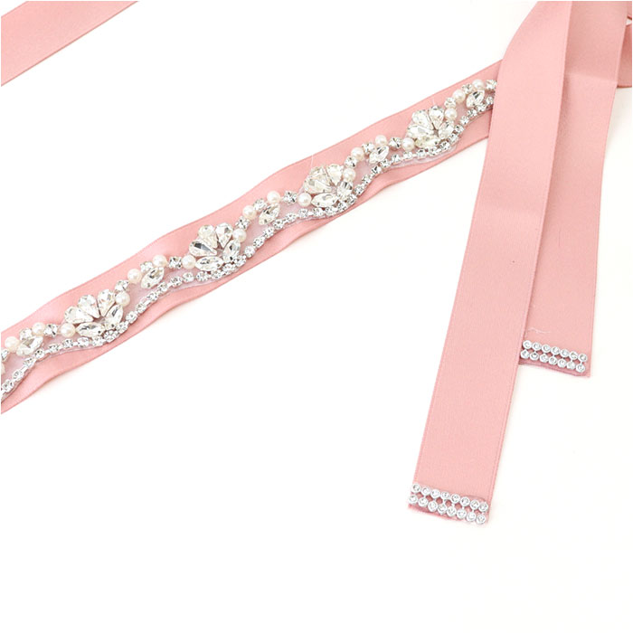 パーティー ドレス ベルト 通販 ドレスベルト ウェディング サッシュベルト ゴムベルト ビジュー レディース ウエディング ウエストマーク パーティー | BACKYARD FAMILY | 11