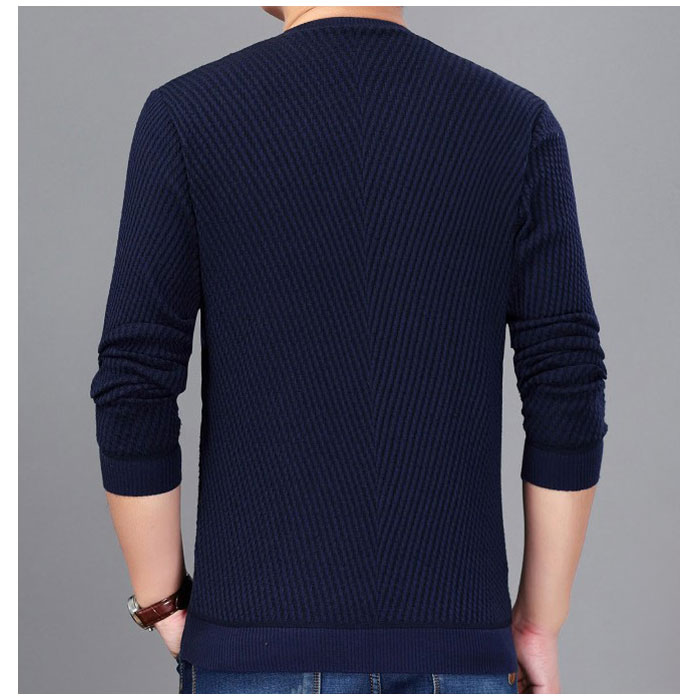 ニット ニットシャツ セーター メンズ 通販 ニットセーター スリムニット プルオーバー Vネック 長袖 ラウンドネック ボタン 無地 シンプル 春 秋 冬  ニット |  | 02