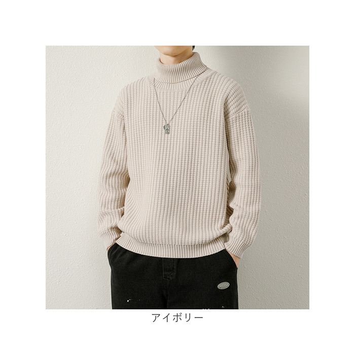 ニット セーター メンズ 通販 ニットセーター シャツ タートル ハイネック タートルネック 長袖 洗濯機可能 無地 シンプル カジュアル 秋 冬 トップス ニット |  | 17