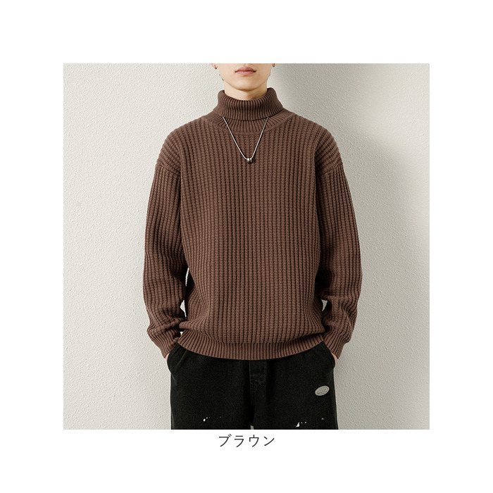 ニット セーター メンズ 通販 ニットセーター シャツ タートル ハイネック タートルネック 長袖 洗濯機可能 無地 シンプル カジュアル 秋 冬 トップス ニット |  | 18