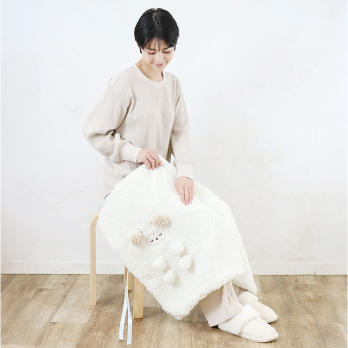 cuddly◡̈♪美品■familiar　ハーフケット(ひざ掛け？！) BACKYARD FAMILY（バックヤードファミリー） ひざ掛け ブランケット