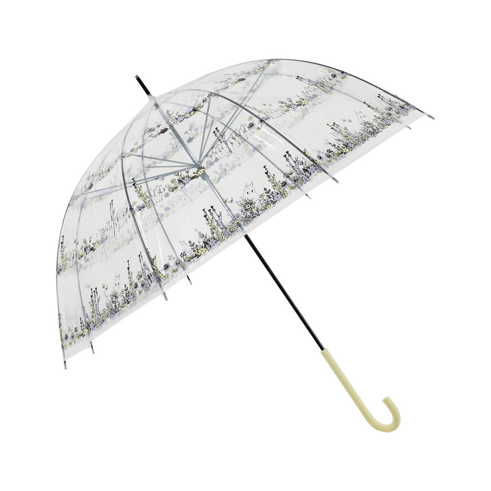 ムーミン 通販ムーミン クリアアンブレラ 長傘 雨傘 キャラクター キャラ ビニール傘 ビニールアンブレラ 手動式 手開き式 北欧 かさ かわいい ムーミン | MOOMIN | 02