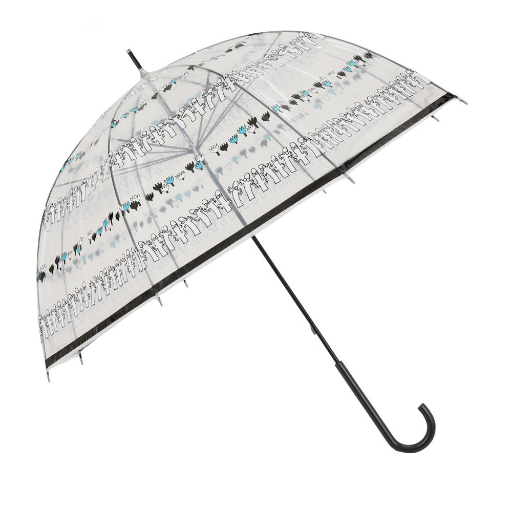 ムーミン 通販ムーミン クリアアンブレラ 長傘 雨傘 キャラクター キャラ ビニール傘 ビニールアンブレラ 手動式 手開き式 北欧 かさ かわいい ムーミン | MOOMIN | 01