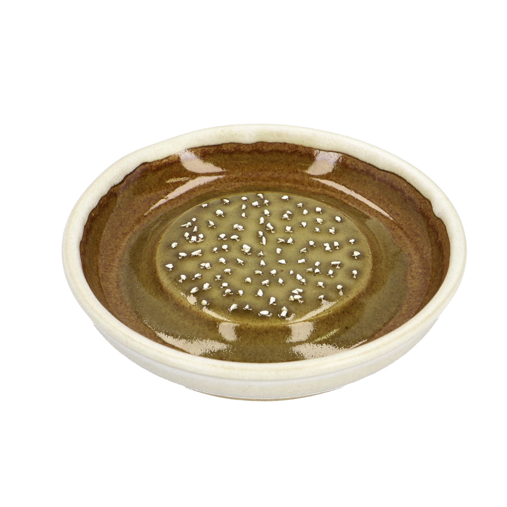 もとしげ おろし器 小 通販 おろしき わさびおろし 器 すりおろし 陶器 薬味おろし やくみおろし 石見焼 しょうが にんにく わさび 離乳食 日本製 もとしげ |  | 01