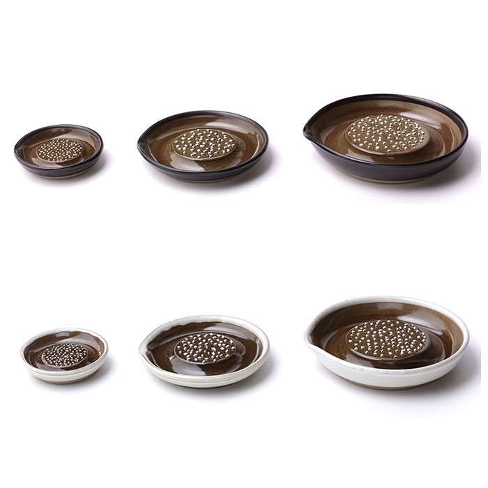 もとしげ おろし器 小 通販 おろしき わさびおろし 器 すりおろし 陶器 薬味おろし やくみおろし 石見焼 しょうが にんにく わさび 離乳食 日本製 もとしげ |  | 10