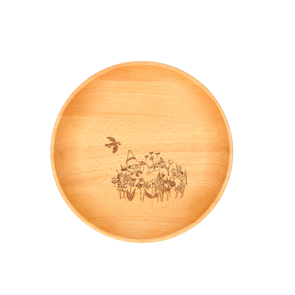 ムーミン 食器 通販 木製 プレート 皿 お皿 ラウンドプレート 丸皿 ラウンドディッシュ L 23cm 北欧 MOOMIN 木製食器 キャラクター おしゃれ かわいい｜backyard｜04