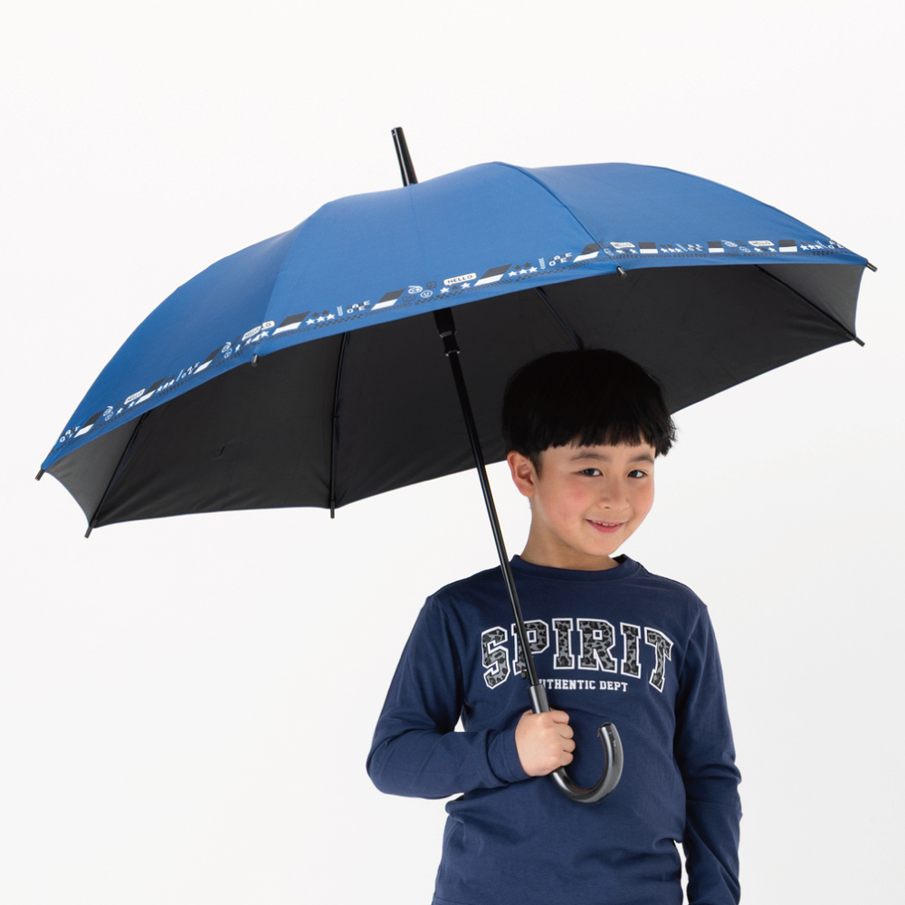 傘 58cm 男の子 小学生 通販 長傘 ジャンプ傘 キッズ ジュニア 晴雨兼用傘 雨傘 日傘 通学 登下校 風に強い傘 耐風傘 遮光 UVカット 小学校 高学年 傘 |  | 04