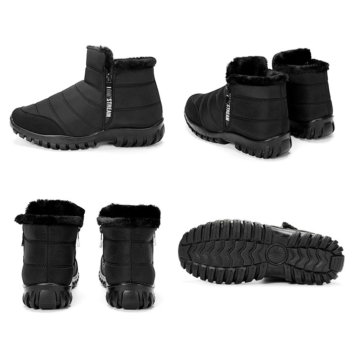 スノーブーツ メンズ 通販 スノーシューズ ウィンターブーツ ブーツ 防寒ブーツ 雪靴 冬靴 シューズ 靴 ハイカット サイドジップ 裏起毛 保温 防滑 | BACKYARD FAMILY | 11