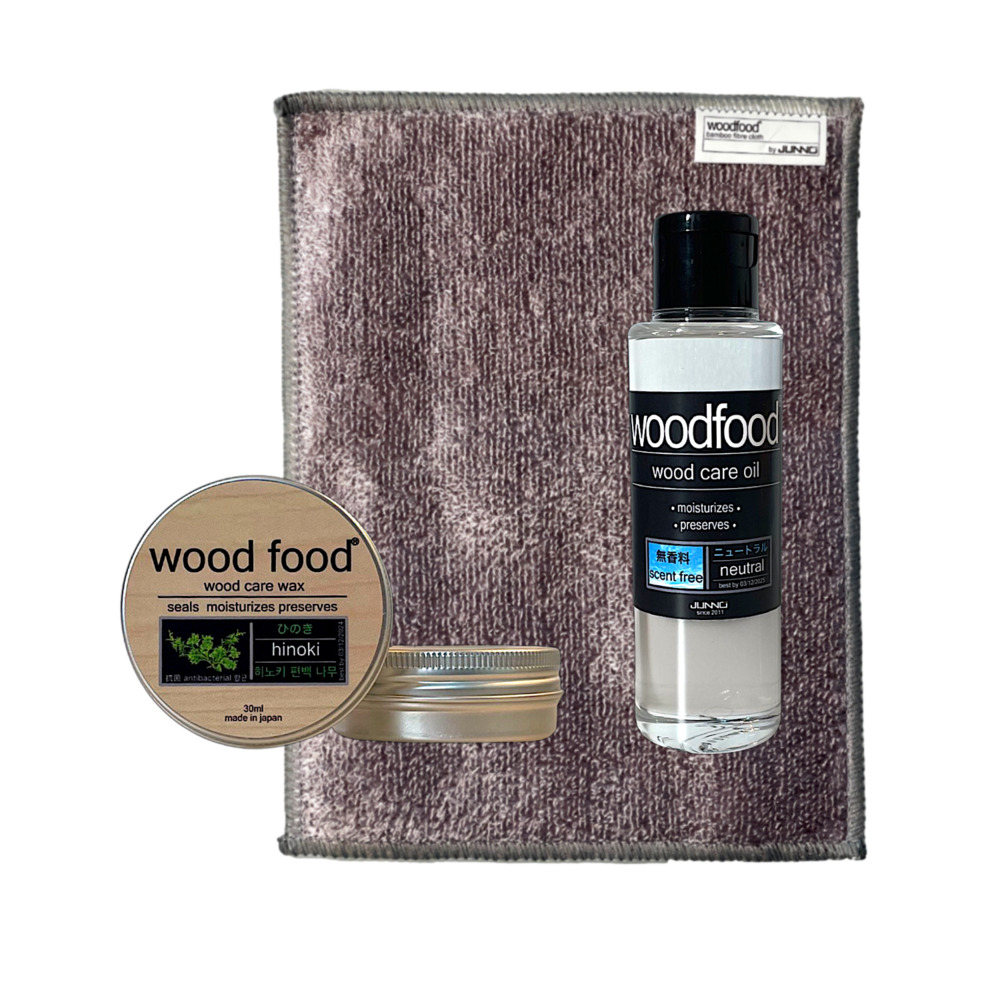 木製品 手入れ セット 通販 日本製 木材 ヒノキの香り ワックス 木に塗る 無香料 オイル woodfood ウッドフード ウッドケアワックス ウッドケアオイル |  | 01