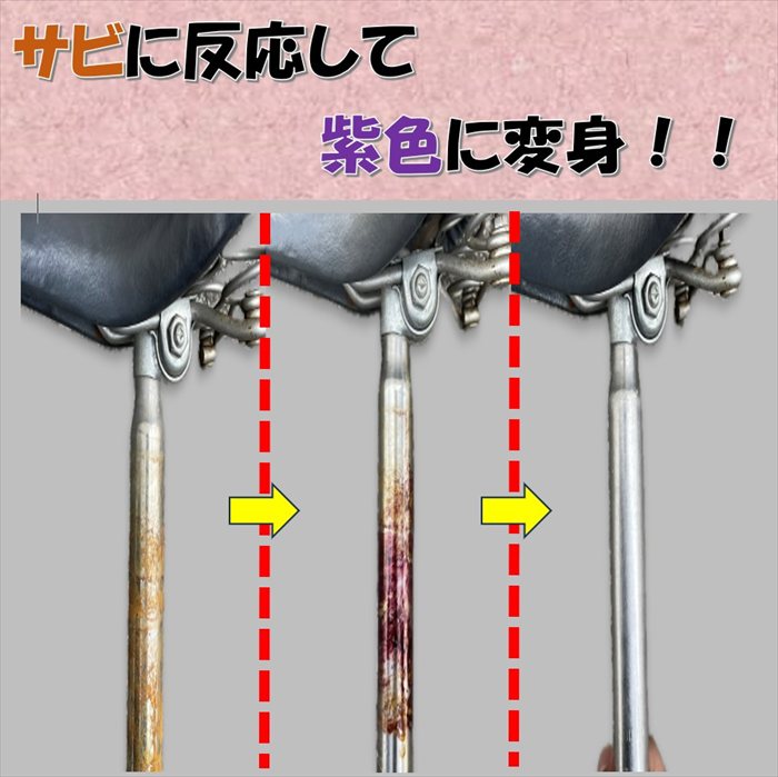 サビ落とし 泡 自転車 車 通販 日本製 錆落とし 鉄粉除去剤 錆取り剤 サビ取りクリーナー 泡タイプサビ取り 液だれしない 研磨剤フリー サビ落とし | BACKYARD FAMILY | 02