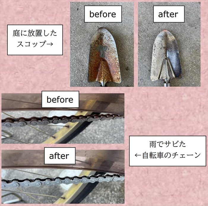 サビ落とし 泡 自転車 車 通販 日本製 錆落とし 鉄粉除去剤 錆取り剤 サビ取りクリーナー 泡タイプサビ取り 液だれしない 研磨剤フリー サビ落とし | BACKYARD FAMILY | 03