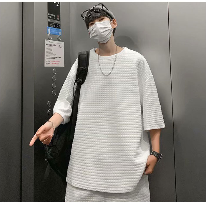 メンズ セットアップ ジャージ 通販 上下セット 夏用 五分袖 Tシャツ トップス ハーフパンツ 普段着 ルームウェア ズボン 春夏 半袖Tシャツ 半袖 部屋着 メンズ | BACKYARD FAMILY | 08