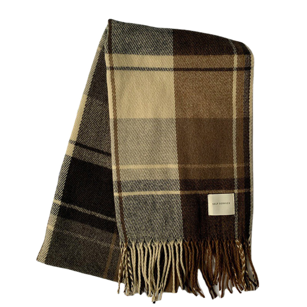 大判ストール 秋冬 厚手 通販 大判 マフラー ストール ひざ掛け レディース メンズ 秋 冬 防寒 チェック 大人 可愛い おしゃれ かわいい 通勤 通学 大判ストール | BACKYARD FAMILY | 03