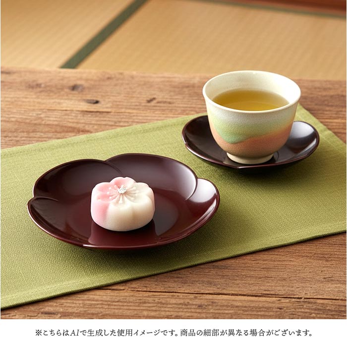 銘々皿 漆器 山中塗 通販 日本製 国産 小皿 梅型 ミタニ 山中漆器 和