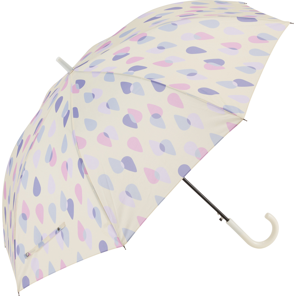 傘 通販傘 レディース 大きめ 65cm 長傘 雨傘 ワンタッチ傘 ジャンプ傘 レディース amusant sous la pluie グラスファイバー骨 カサ かさ 耐風 丈夫 通学 傘 | ブランド登録なし | 02