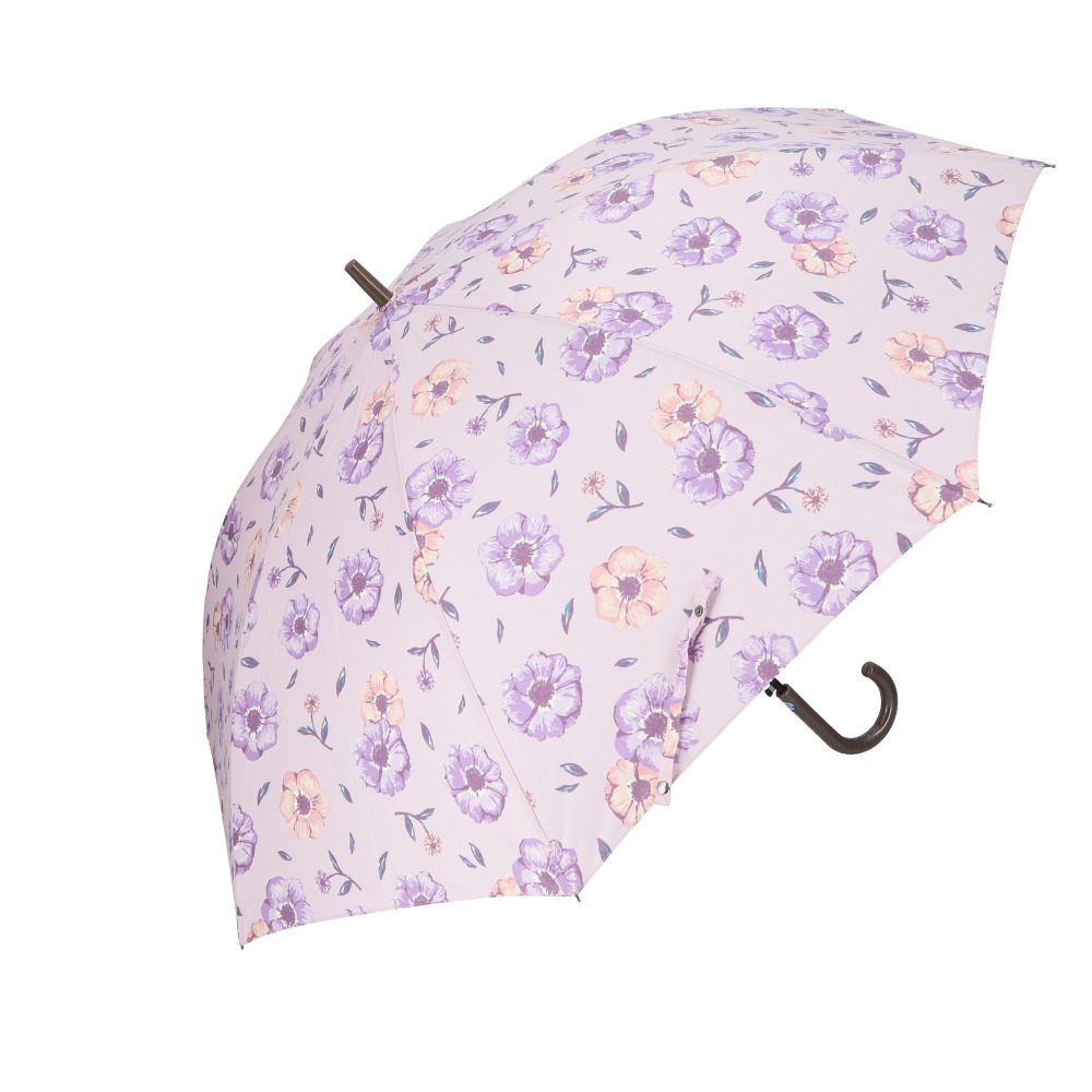 傘 通販傘 レディース 大きめ 65cm 長傘 雨傘 ワンタッチ傘 ジャンプ傘 レディース amusant sous la pluie グラスファイバー骨 カサ かさ 耐風 丈夫 通学 傘 | ブランド登録なし | 05