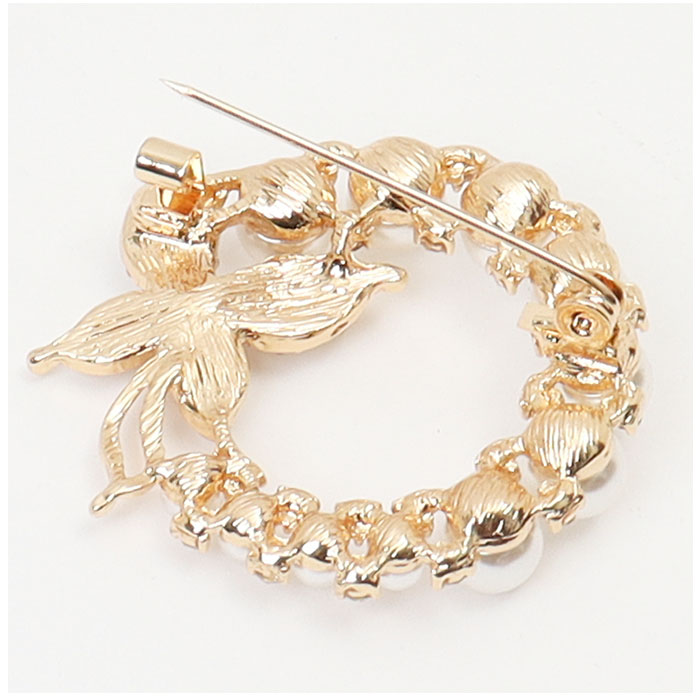 ブローチ おしゃれ 通販 コサージュ ジュエリー アクセサリー 卒業式 入学式 フォーマル 結婚式 ピン チャーム ゴールド 大人 おとな キラキラ ブローチ | ブランド登録なし | 25