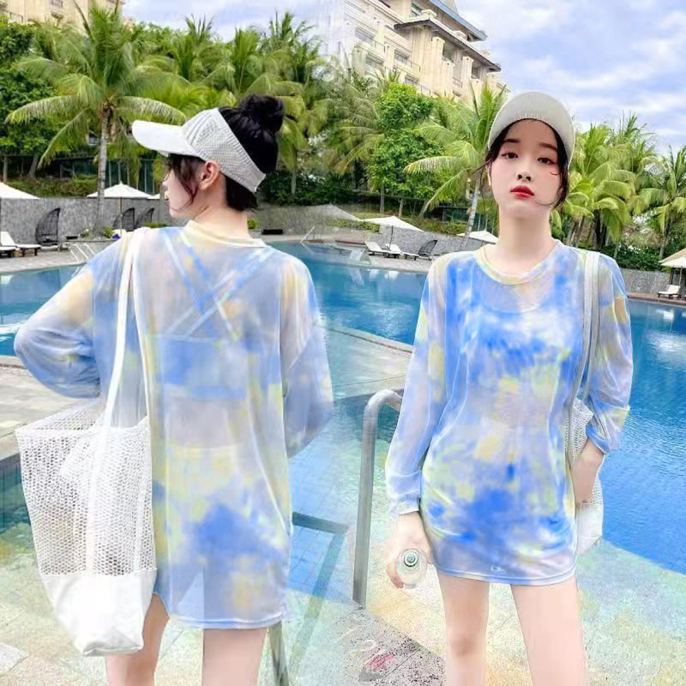 水着 レディース セパレート 通販 ビキニ レディース水着 体型カバー おしゃれ かわいい オシャレ 可愛い シンプル 上下セット シースルーワンピース付き 水着 | BACKYARD FAMILY | 03