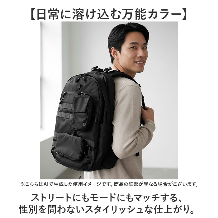 NoiR ノアール リュック N25004 通販 リュックサック バックパック デイパック メンズ 大きめ 20L A4 B4 通学 通勤 撥水 ナイロン カジュアル | NOIR | 16