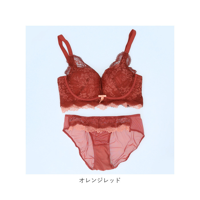 ブラジャー 通販ブラジャー ショーツ セット ノンワイヤー ブラ