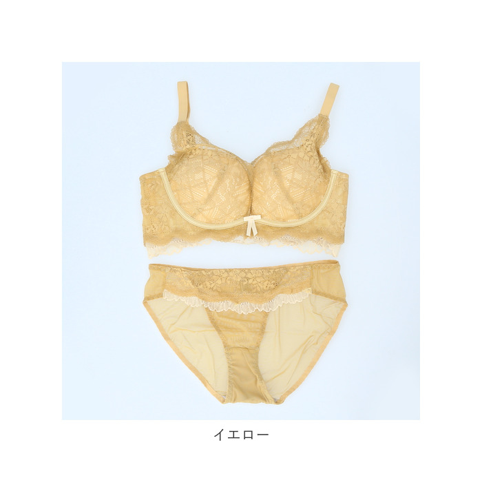 ブラジャー 通販ブラジャー ショーツ セット ノンワイヤー ブラ
