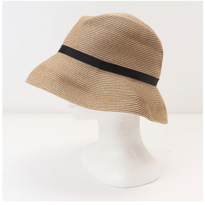 帽子 通販帽子 レディース 麦わら 折りたたみ 麦わら帽子 日よけ帽子 春夏 つば広 ストローハット ペーパーハット 麦わらハット あごひも あご紐付き 夏 春 帽子 | ブランド登録なし | 07