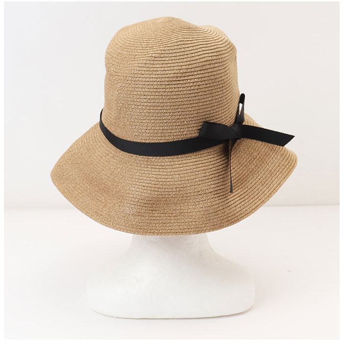 帽子 通販帽子 レディース 麦わら 折りたたみ 麦わら帽子 日よけ帽子 春夏 つば広 ストローハット ペーパーハット 麦わらハット あごひも あご紐付き 夏 春 帽子 | ブランド登録なし | 08