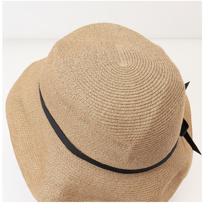 帽子 通販帽子 レディース 麦わら 折りたたみ 麦わら帽子 日よけ帽子 春夏 つば広 ストローハット ペーパーハット 麦わらハット あごひも あご紐付き 夏 春 帽子 | ブランド登録なし | 09
