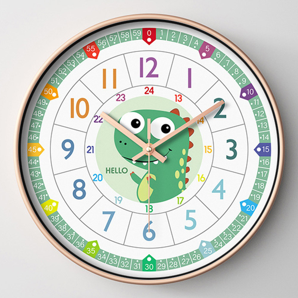 知育時計 静か 時計 アナログ 静音 通販 壁掛け 掛け時計 壁掛け時計 学習時計 アナログ時計 知育玩具 カラフル 大文字 時間管理 学習 キッズ 子供用 知育時計 | BACKYARD FAMILY | 08