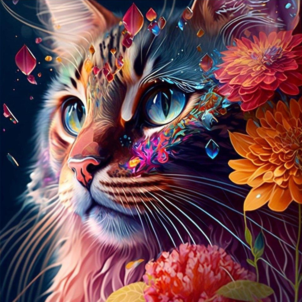 ダイヤモンドアート キット 通販 ダイアモンドアート 猫 ネコ キットセット ダイヤモンド絵画 ツールセット ダイヤモンドペインティング ダイヤモンドアート |  | 02