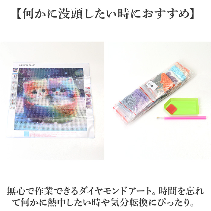 ダイヤモンドアート キット 通販 ダイアモンドアート 猫 ネコ キットセット ダイヤモンド絵画 ツールセット ダイヤモンドペインティング ダイヤモンドアート |  | 14