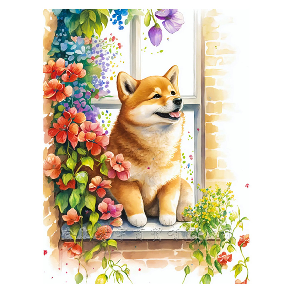 ダイヤモンドアート キット 通販 ダイアモンドアート 犬 イヌ キットセット ダイヤモンドペインティング ツールセット ダイヤモンド絵画 ダイヤモンドアート | BACKYARD FAMILY | 08