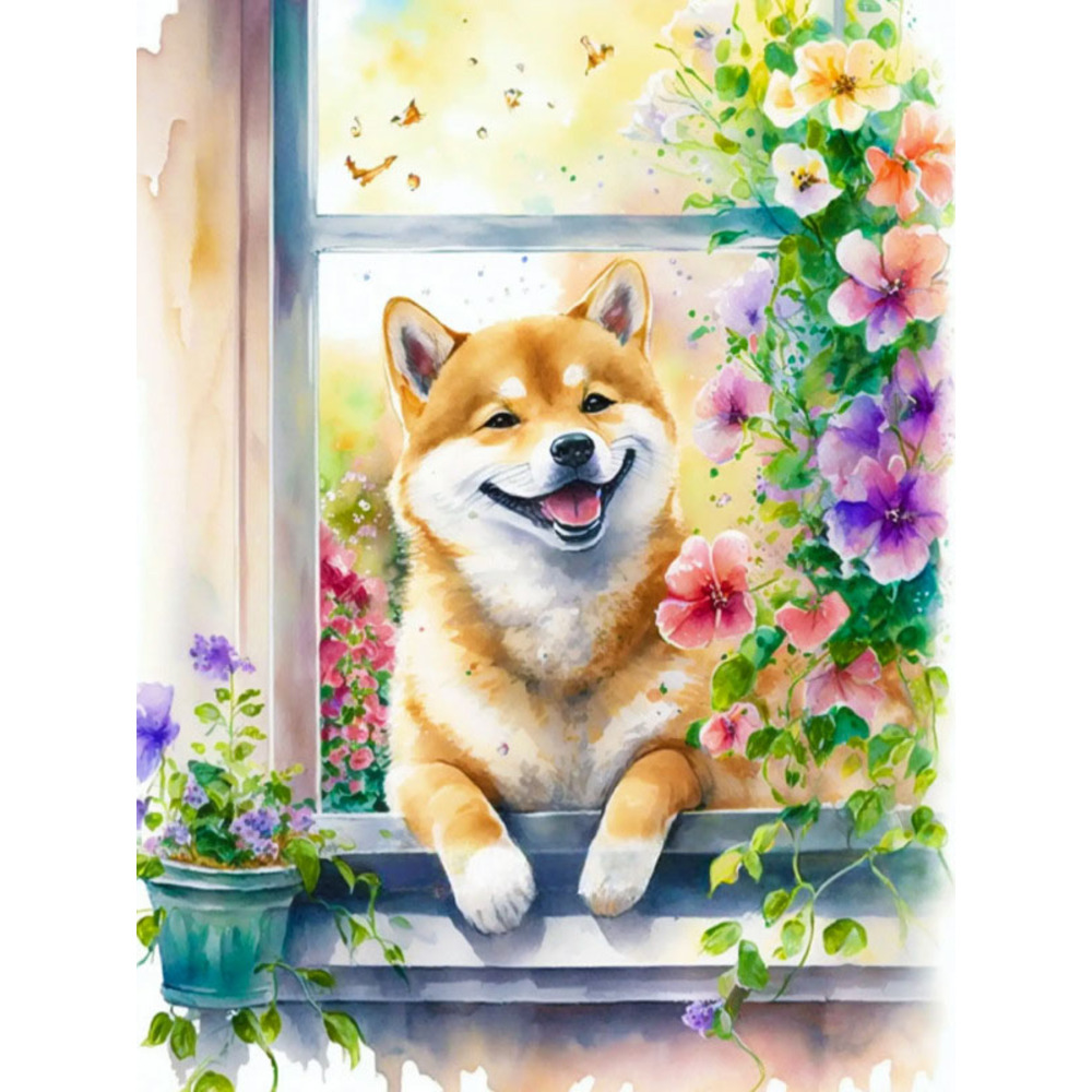 ダイヤモンドアート キット 通販 ダイアモンドアート 犬 イヌ キットセット ダイヤモンドペインティング ツールセット ダイヤモンド絵画 ダイヤモンドアート | BACKYARD FAMILY | 01