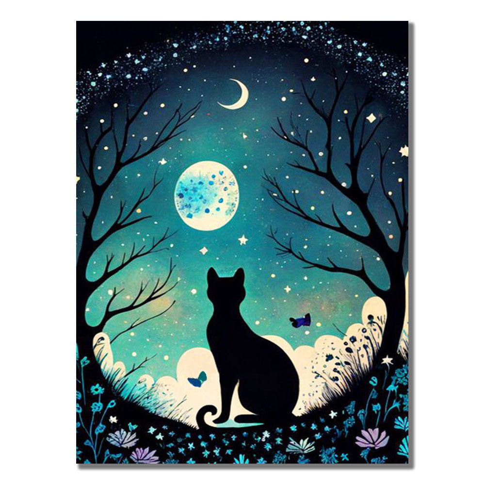 ダイヤモンドアート キット 通販 ダイアモンドアート 月 猫 キットセット ダイヤモンド絵画 ツールセット ダイヤモンドペインティング ダイヤモンドアート | BACKYARD FAMILY | 03