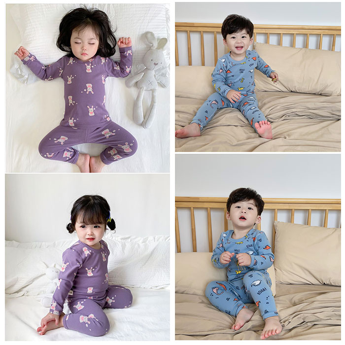 パジャマ キッズ 長袖 通販 ルームウェア 肌...の詳細画像2