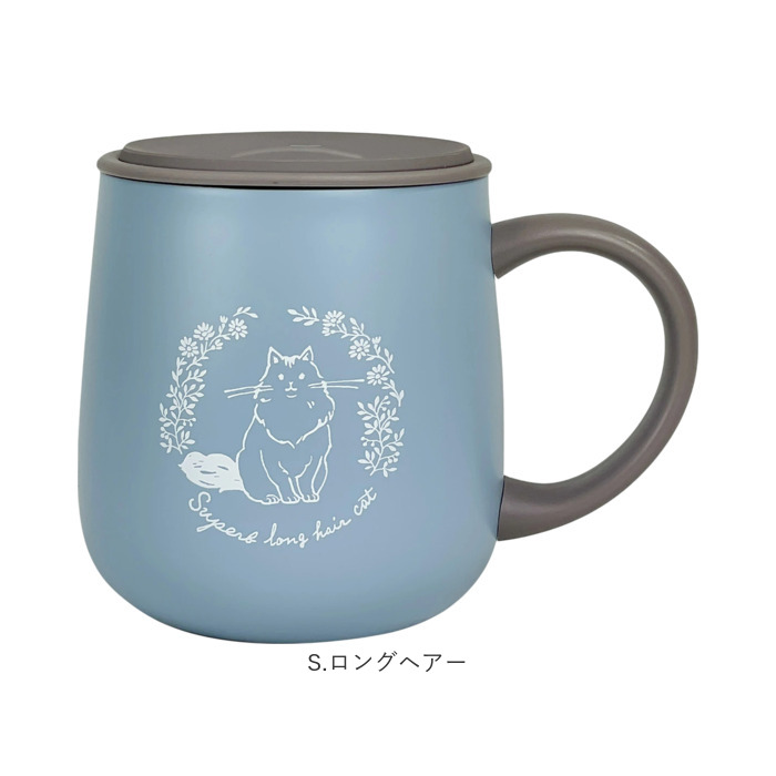 ステンレスマグカップ かわいい 猫 通販 真空断熱 マグカップ 保冷 保温 ステンレスマグ おしゃれ コップ 蓋付き 300ml ふた付き ステンレスマグカップ |  | 20
