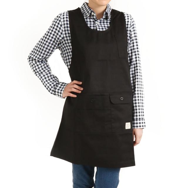 エプロン おしゃれ 保育士 無地 かわいい ショート レディース チュニック 撥水加工 ナチュラル カフェ 動きやすい プロ シンプル 美容師 | ブランド登録なし | 03