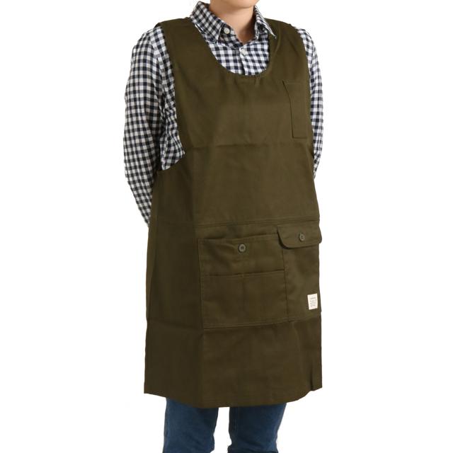 エプロン おしゃれ 保育士 無地 かわいい ショート レディース チュニック 撥水加工 ナチュラル カフェ 動きやすい プロ シンプル 美容師 | ブランド登録なし | 02