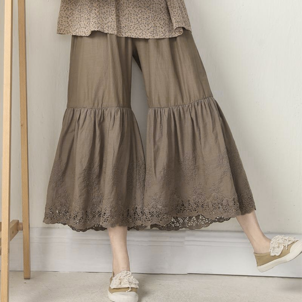 ペチパンツ 重ね履きペチパンツ ロング レース 通販 ペチコート パンツ インナー 重ね着 レイヤード アンダーウェア 切り替え 下着 裾レース 切替  ペチパンツ | BACKYARD FAMILY | 05