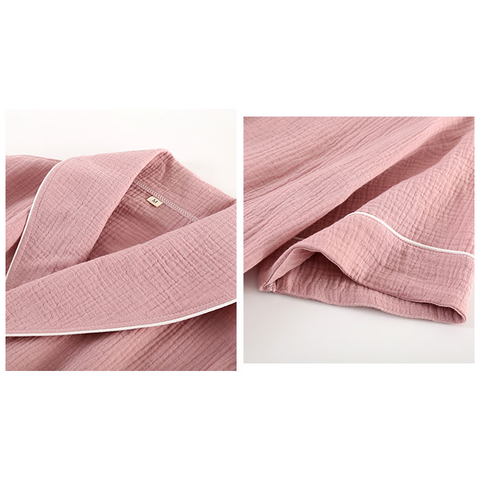 バスローブ 通販バスローブ レディース ルームウェア 半袖 綿100% コットン 100 ガーゼ 部屋着 シンプル 無地 夏 春 ゆったり 柔らかい 湯上がり  バスローブ | ブランド登録なし | 15