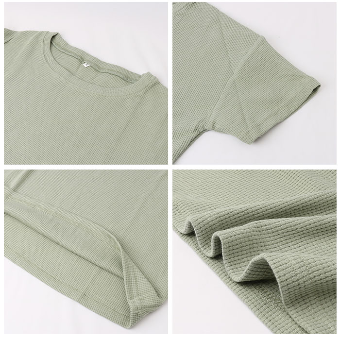 ルームウェア 通販ルームウェア レディース 夏 セットアップ 上下セット ワッフル生地 ショートパンツ 部屋着 パジャマ 半袖 短パン ナイトウェア ルームウェア | ブランド登録なし | 16