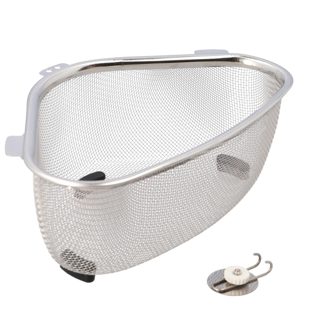 三角コーナー 浮かせる シンクのごみカゴ ステンレス銅 生ごみ入れ シンクコーナー ダストボックス コーナーダスト キッチン雑貨 キッチンツール  三角コーナー | BACKYARD FAMILY | 01