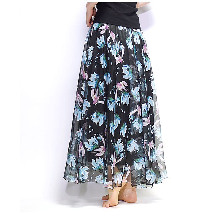 フレアスカート 通販フレアスカート ロング 春 スカート レディース マキシスカート シフォンスカート ロングスカート フレア マキシ丈 ロング丈 フレアスカート | ブランド登録なし | 06