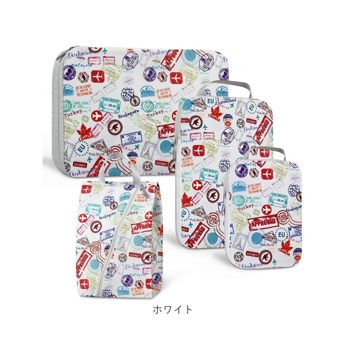 旅行 圧縮 ポーチ バッグ セット 通販 パッキング グッズ トラベルポーチ 圧縮バッグ 旅行用 出張 圧縮袋 圧縮収納 シューズケース スーツケース 旅行 | BACKYARD FAMILY | 11