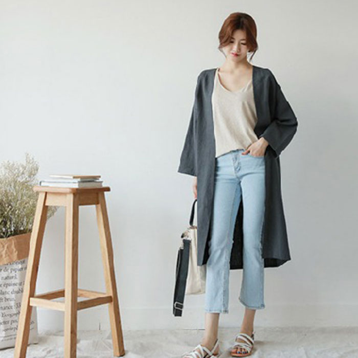 ロングジャケット トレンチコート レディース 長袖 通販 ジャケット ロングコート コート 上着 羽織 羽織り ライトアウター ロングロング丈 ロングジャケット | BACKYARD FAMILY | 06