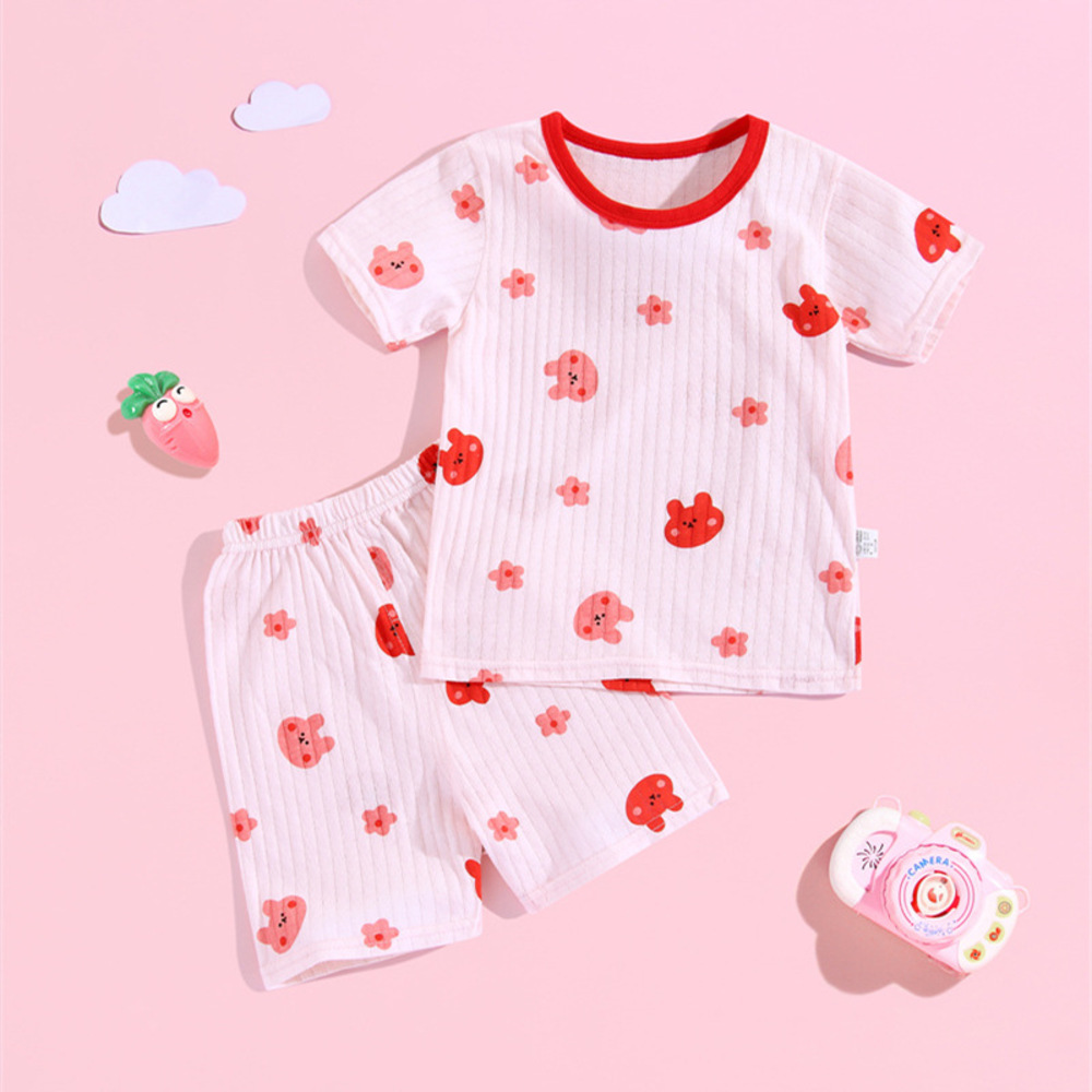 パジャマ キッズ 上下セット 夏 通販 ルームウェア 半袖 半ズボン