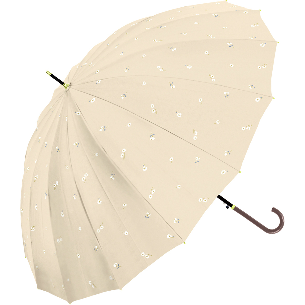 NaturalBasic 長傘 通販長傘 レディース おしゃれ 16本骨 55cm