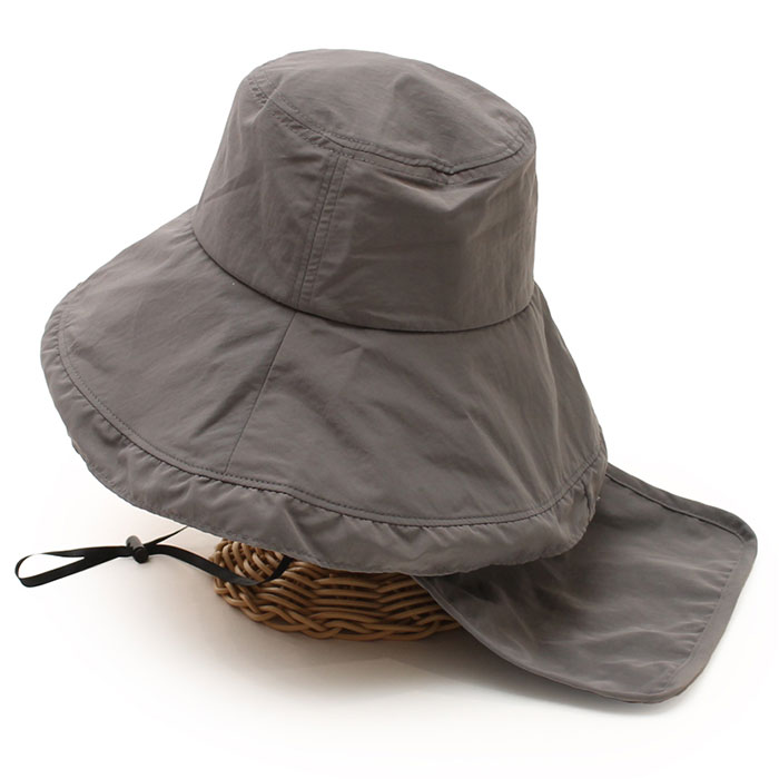 帽子 UVカット レディース 通販 UVハット つば広帽子 つば広ハット ネックカバー付き ハット たれ付き 紫外線対策 接触冷感 ひんやり 夏 春夏 春秋 帽子 | BACKYARD FAMILY | 15