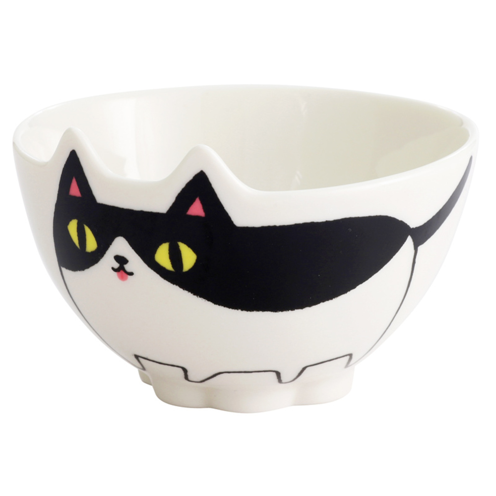 にゃん屋 猫3兄弟 お茶碗 通販 日本製 飯椀 ご飯茶碗 茶碗 茶わん 猫 ねこ ネコ 耳付き キャラクター 猫柄 ネコ柄 食器 可愛らしい キッチン雑貨 にゃん屋 | BACKYARD FAMILY | 04