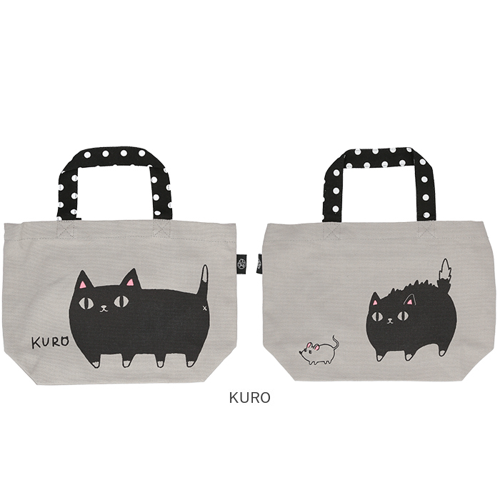 ミニトートバッグ 通販ミニトートバッグ キャンバス 猫 猫3兄弟